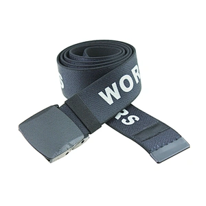 2023 Metal Flip Buckle Custom Jacquard Logo Outdoor Elastic Women Polyester Nylon Woven Stretch Men Fabric Canvas Belt