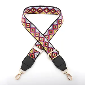 Custom Logo Bag Strap 5cm Wide Crossbody Guitar Strap For Handbags Replacement Adjustable Shoulder Purse Strap