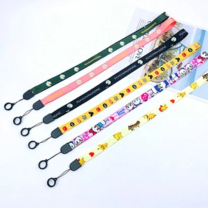 Promotional Customized Anime Sublimation Printer Polyester Lanyard Id Card Holder Lanyard With Logo Custom