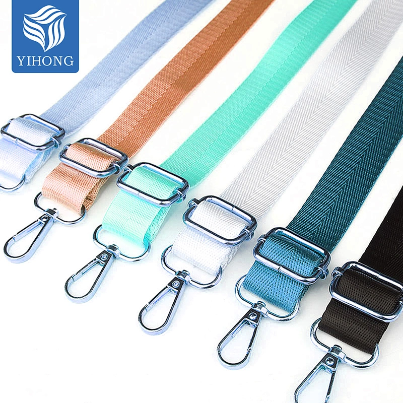 for Custom Adjustable Polyester Nylon Woven Wide 2.5cm 120cm 150cm 70cm Handbag Handle Shoulder Crossbody Canvas Belt Bag Strap