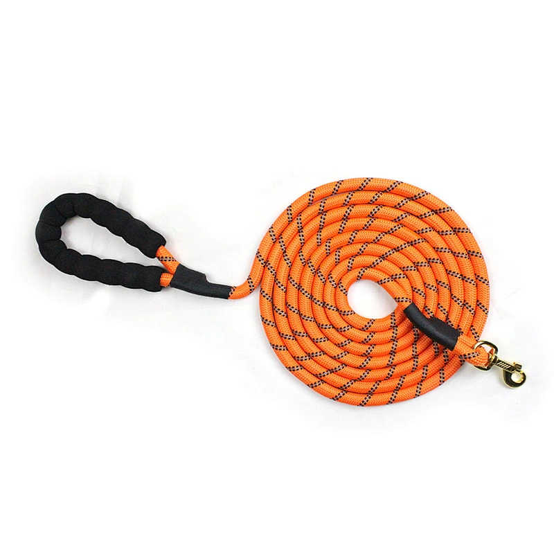 Luxury Heavy Duty Braid Woven Climbing Custom 3 m Training Strong Round Webbing Polyester Nylon PP Reflective Pet Rope Dog Leash
