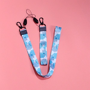 Luxury Rope ID Card Strap Cute Short Custom Nursing Medical Wristlet for Key Wrist Keychain Necklace Teacher Polyester Lanyard