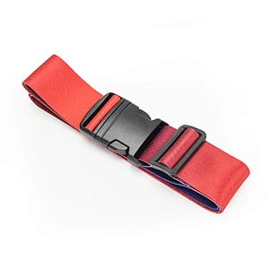 Blank One Word Buckle Fashion Custom Polyester PP Luxury Adjustable Travel Elastic Lock Suitcase Nylon Luggage Belt Strap