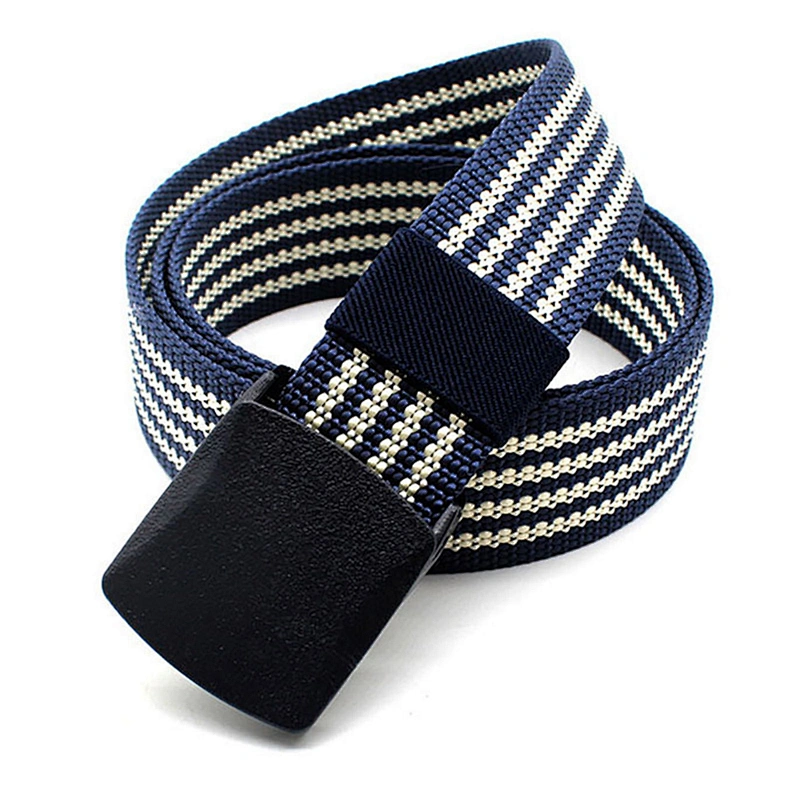 All Match Woven Braided Webbing Women Business Men Lady Universal Factory Manufacturer Thick Custom Nylon Canvas Fabric Belt