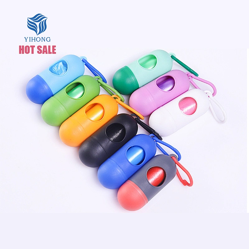 Bulk Wholesale Pill Shape Dispenser Print Factory Compostable Biodegradable Plastic Waste Garbage Pet Cat Dog Poop Bag