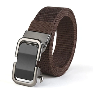for Wholesale Custom Youth Men Automatic Buckle Casual Pants Braided Outdoor Fashion Web Woven Nylon Man Men Canvas Fabric Belt