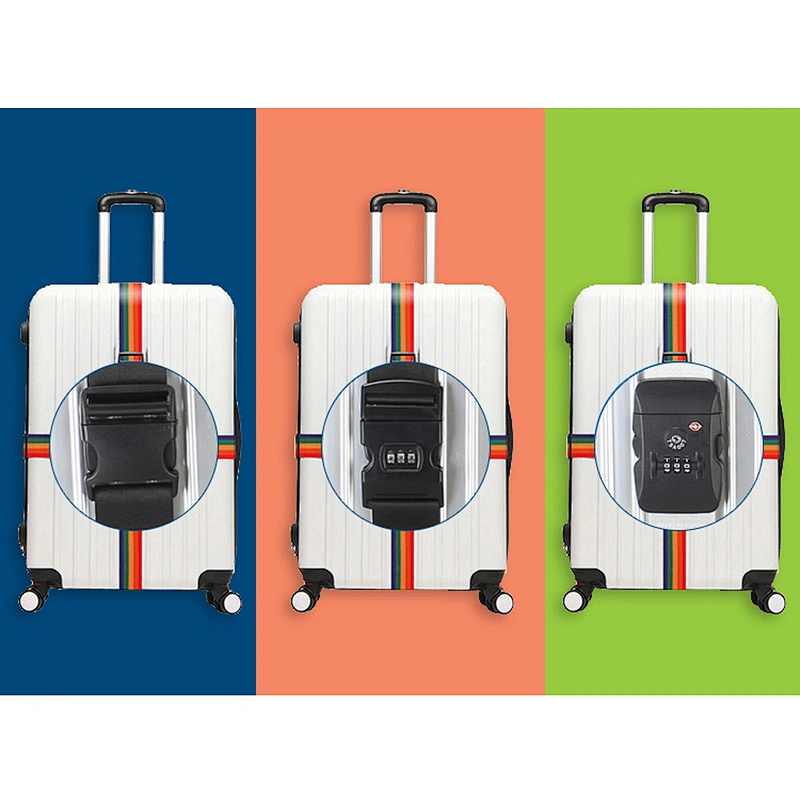 Custom Elastic Anti Opening Thick Fixed Tightening PP Nylon Polyester Cross Packing Travel Case Suitcase Belt Luggage Strap