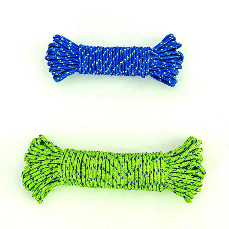 Clothesline Outdoor Clothes Drying 20mm 5mm 3mm 12mm 10mm 4mm Windproof Tent Canopy Braid Custom Packaging Leash Nylon Rope