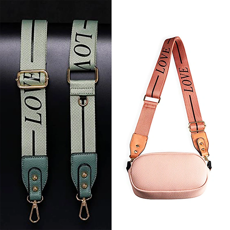 2024 Custom Logo Bag Strap 5cm Wide Crossbody Strap For Handbags Replacement Adjustable Shoulder Purse Strap