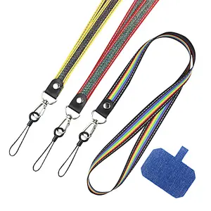 Universal Holder Custom Adjustable Polyester Necklace Shoulder Strap Lanyard Cell Phone Case Lanyard