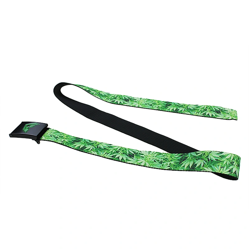 Metal Buckle Men Women Custom High Quality Factory Sublimated Printed Polyester Cotton Woven Nylon Fabric Canvas Belt