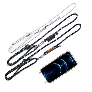 2024 Manufacturer Custom Logo Universal Cross Body Lanyard Neck Phone Case With Strap Phone Lanyard Rope Phone Case Strap