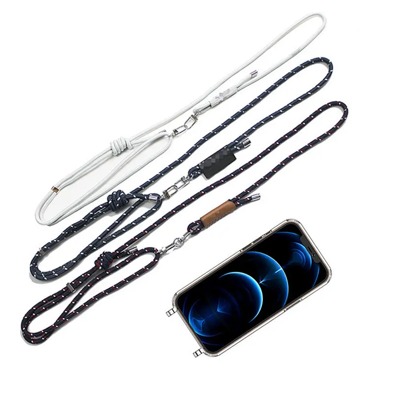 2024 Manufacturer Custom Logo Universal Cross Body Lanyard Neck Phone Case With Strap Phone Lanyard Rope Phone Case Strap