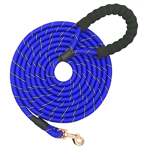 Foam Handle Custom Nylon Polyester Manufacturers Accessories Reflective Silk Small Large Pet Dog Cat Lead Rope Leash