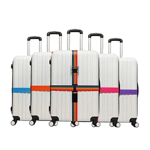 Custom Elastic Anti Opening Thick Fixed Tightening PP Nylon Polyester Cross Packing Travel Case Suitcase Belt Luggage Strap