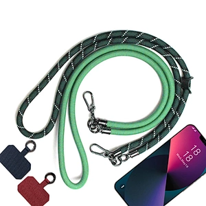 Custom Smartphone Cellphone Smart Shoulder Neck Crossbody Polyester Phone Patch Case Cell Mobile Strap Lanyard Phone Rope