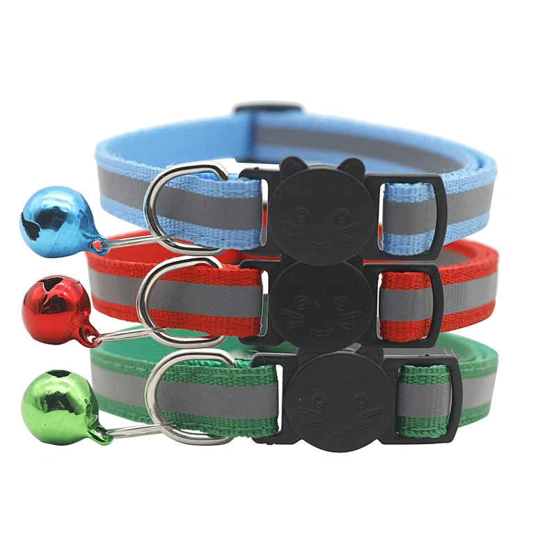 New Thick Luxury Designer Cat and Dog Collar – Custom Large Size with Plastic Buckle and Metal Bell – Available in Bulk