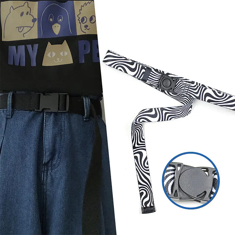 Custom Print Logo for Lady Men Women Woven Braid Cotton Polyester Nylon Canvas Sublimation Fabric Webbed Stretch Belt