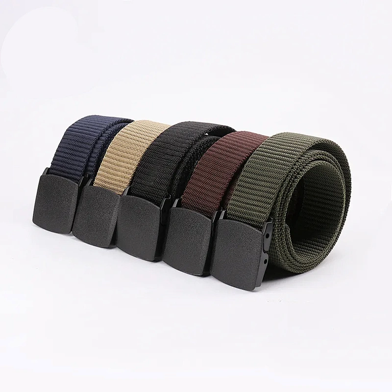 Wholesale Adjust Heavy Duty Quick Release Custom Logo Outdoor Tactical Nylon Fabric Canvas Belt Waist Straps