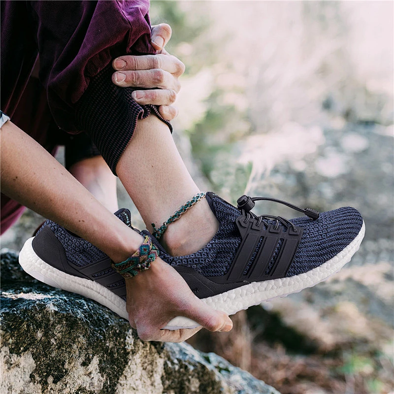 for Wholesale Custom Round Rope Adult Child Polyester Sneaker Free No Tie Sport Easy Elastic Reflective Lazy Shoe Lace Shoelace