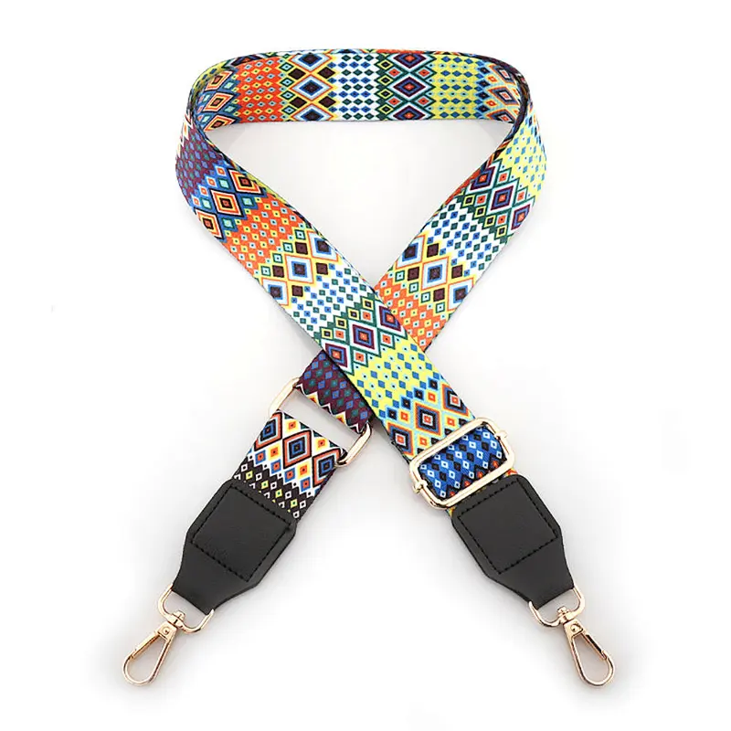 Custom Logo Bag Strap 5cm Wide Crossbody Guitar Strap For Handbags Replacement Adjustable Shoulder Purse Strap