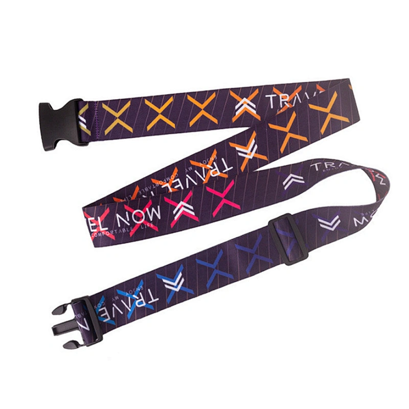 2024 Custom Code ABS Buckle TSA Safe Password Lock Solid PP Polyester Nylon Travel Case Baggage Suitcase Belt Luggage Strap