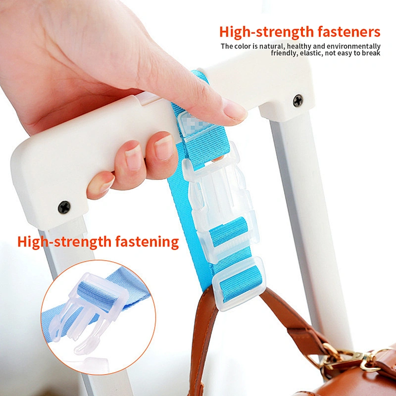 Custom ABS POM Password TSA Lock Weight Weigh Buckle Adjustable Fix Rope Nylon Travel Case Suitcase Belt Luggage Strap