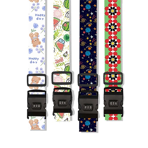 Factory wholesale polyester nylon sling luggage straps easy to disassemble for travel