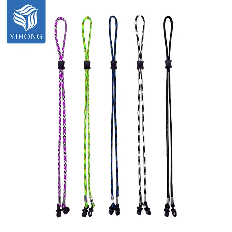 Custom No Slip Adjustable Holder Eye Glass Eyewear Nylon Polyester Eyeglass Sunglasses Sport Sun String Cord Rope Lanyard