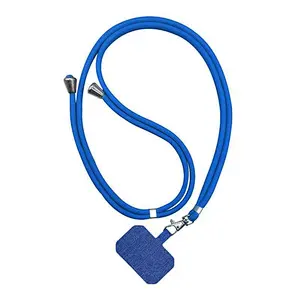 Wholesale Custom Woven Braid Shoulder Neck Crossbody Case Neck Cell Mobile Nylon Patch Phone Lanyard Rope Cord Strap