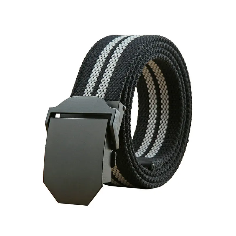 2024 Webbing Checkered Braided Women Men fabricantes mujer Factory SilkScreen Sublimated Printed Custom Nylon Canvas Fabric Belt