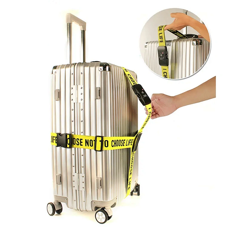 Custom Elastic Anti Opening Thick Fixed Tightening PP Nylon Polyester Cross Packing Travel Case Suitcase Belt Luggage Strap
