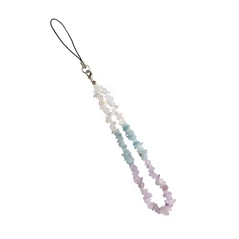 Handmade Crystal Beaded Phone Charm, Custom Pearl Beads Mobile Chain Strap, Decorative Lanyard for Cell Phone Case