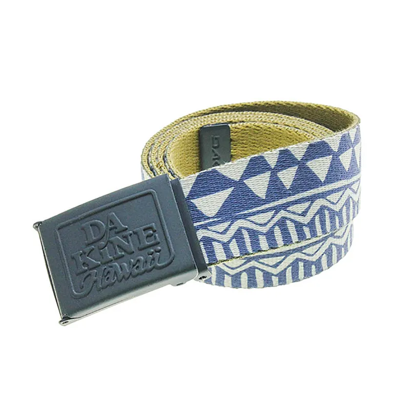 Fashion Designer Women Men Custom Polyester Imitation Nylon Polyester Canvas Waist Sublimated Print Logo Fabric Canvas Belt