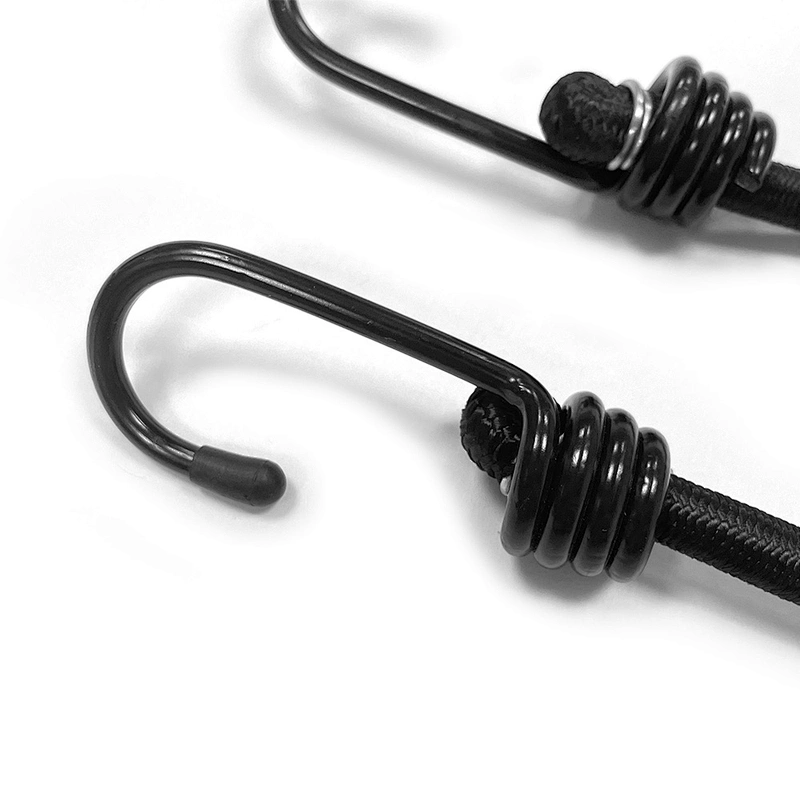 Factory wholesale round black elastic cord cords custom 1mm 2mm 4mm 8mm 10mm shock bungee elastic string cord elastic rope