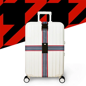 Factory Wholesale Adjustable Luggage Belt Strap Elastic Travel Suitcase Belt Strap Sublimation Webbing Luggage Strap