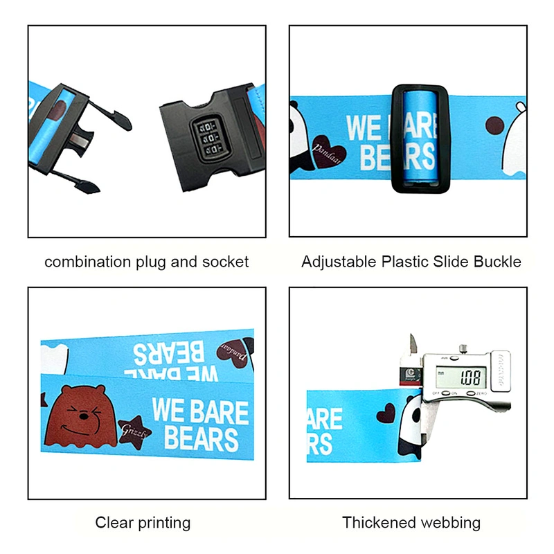 Factory wholesale polyester nylon sling luggage straps easy to disassemble for travel