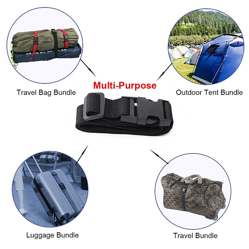 Luggage Belt Travel Lock Custom Travelling Straps For Suitcases Luggages With Buckle Tsa Approved Cable Luggage Strap