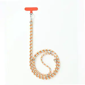 Mobile Phone Accessories Universal Wrist Strap Patch Tab Lasso Tether Cell Mobile Smartphone Phone Case Lanyard With Metal