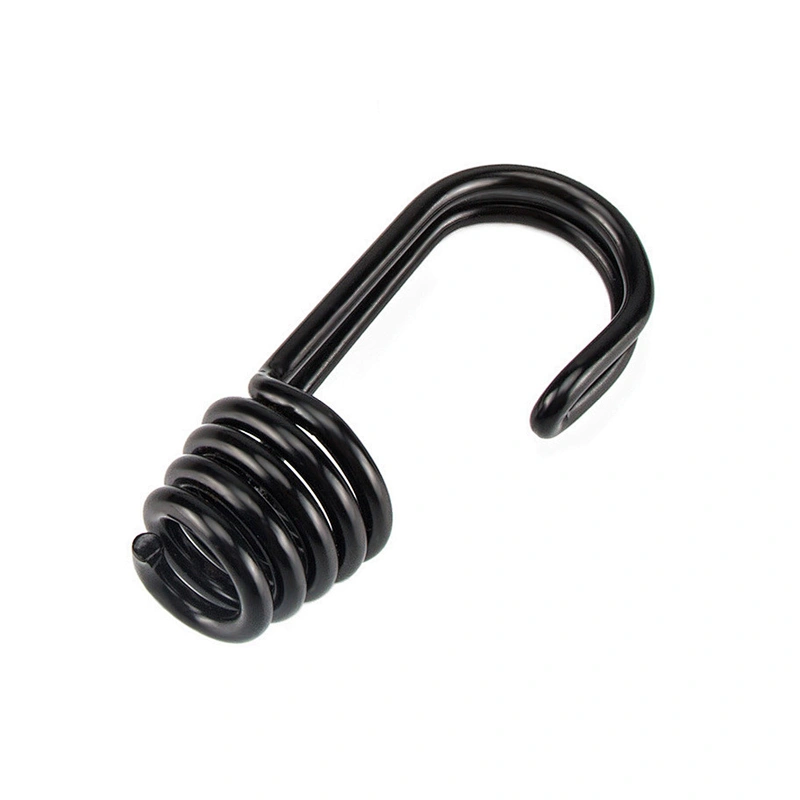 Custom Bike Bicycle Cargo 6mm 8mm 1 Meters Two Double Hook Latex Rubber Suitcase Luggage Strap Elastic Rope Bungee Cord