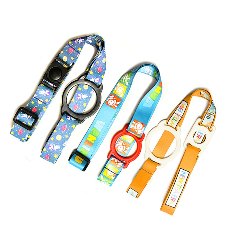 Heat transfer polyester Crossbody water bottle shoulder neck lanyard large caliber kettle strap water bottle belt