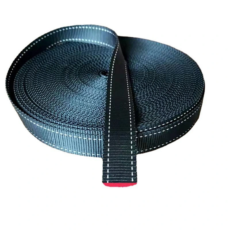 Knitted Weave Fabric Belt Reflective Custom Bag Handbag Dog Pet Leash Luggage Polyester PP Nylon Braided Woven Webbing Strap
