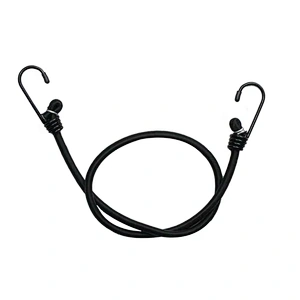 Wholesale Bulk Custom Motorcycle Cargo 6mm 8mm 1 Meters 1m Two Hook Adjustable Latex Rubber Elastic Strap Rope Bungee Cords