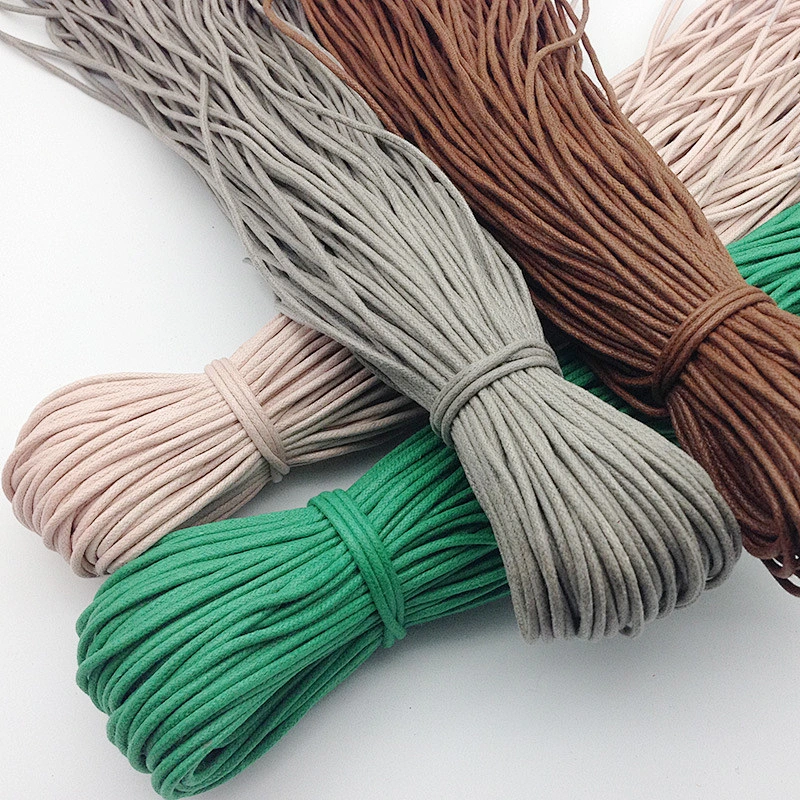 Custom Waterproof Leather Leisure Hang Tag Sling Hand Pants Sport Hat Elastic Thin Cotton Rope Round Waxing Shoe Lace Shoelace