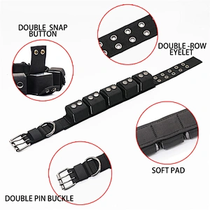 Training Heavy Duty Large Big Weight Ingots Muscle Exercise Nylon High Density Polyester Webbing Eyelet Pet Dog Collar