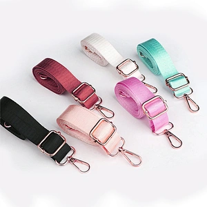 for Custom Adjustable Polyester Nylon Woven Wide 2.5cm 120cm 150cm 70cm Handbag Handle Shoulder Crossbody Canvas Belt Bag Strap