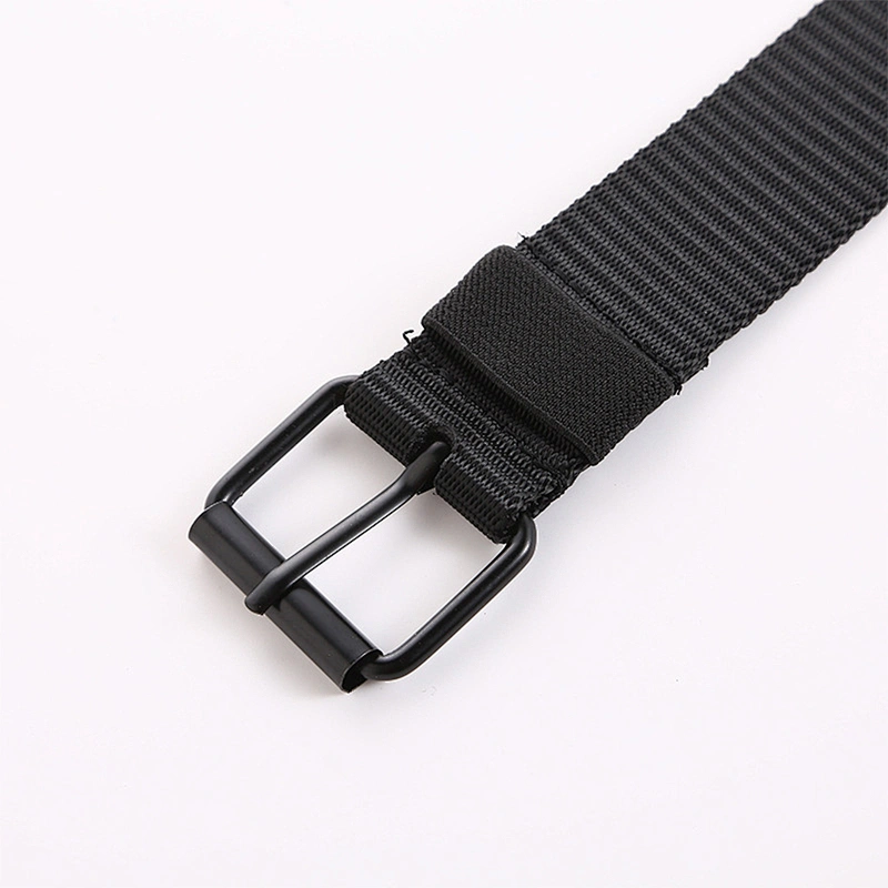 Factory Wholesale Custom Woven Tactical Outdoor Breathable Knit Pin Buckle Women Men Canvas Fabric Belt
