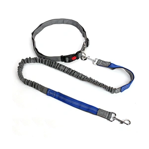 New All in 1 Strong Elastic Short Running Hands Free Nylon Reflective Strip Custom Logo Pet Cat Wrist Dog Lead Rope Leash