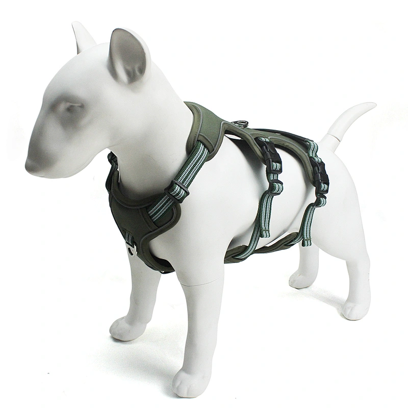 Explosion Proof Pet Harness Strong Durable Breathable Dog Vest Lightweight Portable Fashionable Oxford Design Reflective Strip