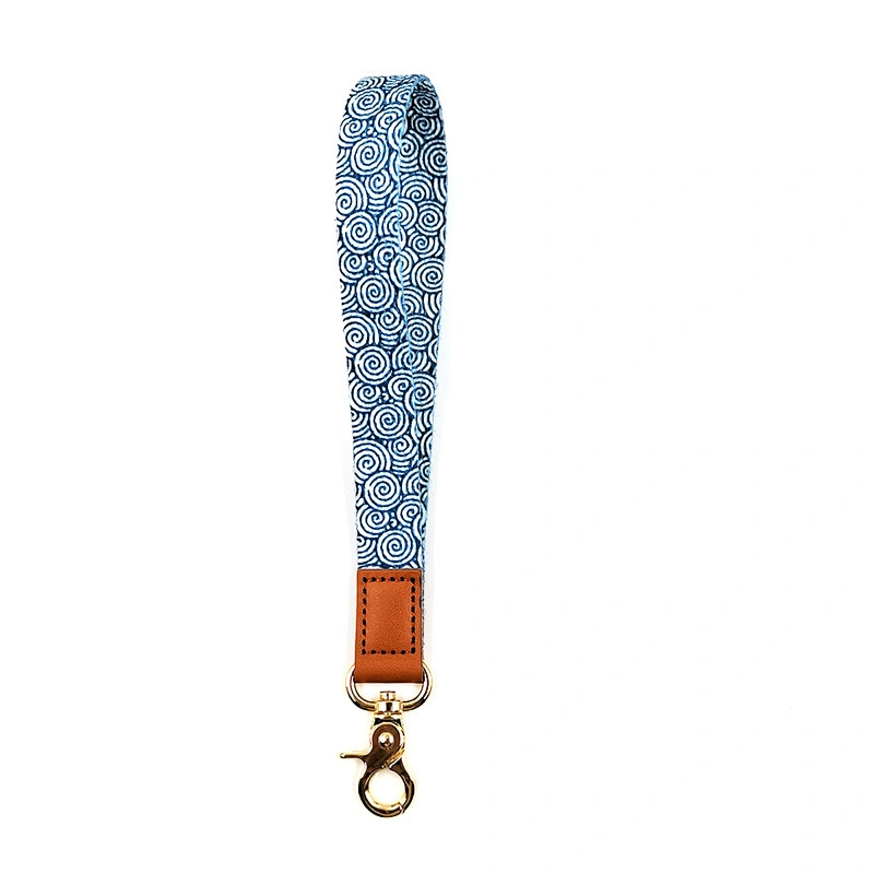 Stitch Polyester Short Wristlet Wrist Keychain Strap Lanyard New Key USB Nylon Bulk Sublimation Printed Logo Champion Custom Kid